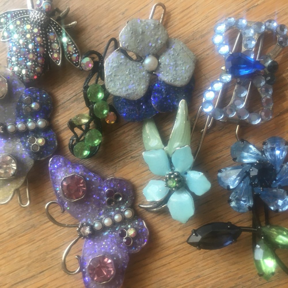 Sparkly and Colorful Hair Barrettes